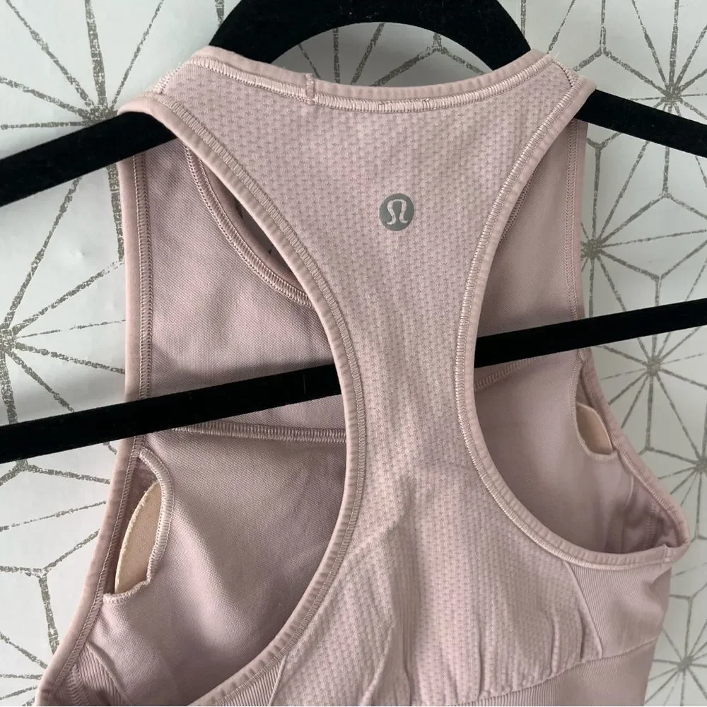 Lululemon Ebb to Train Bra *Medium Support, C/D Cup Porcelain Pink